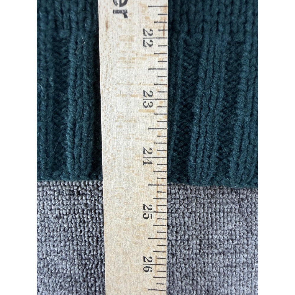 Vintage Polo Ralph Lauren Sweater Mens XL Green Lambswool Dog Hand Knit RL01 - Picture 8 of 10